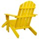 thumbnail image 4 of Silla Adirondack para patio VidaXL con otomana de madera maciza de abeto amarillo, 4 of 8