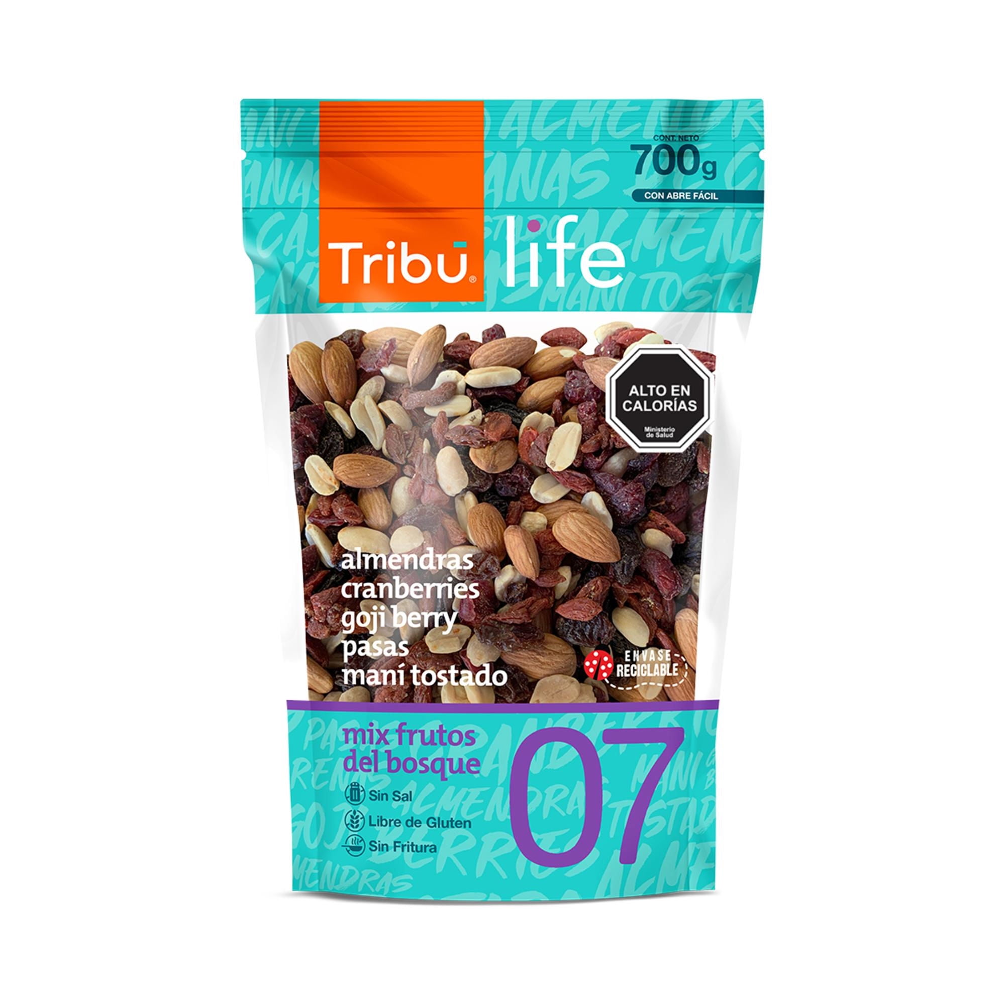 Frutos Secos Mix Frutos Del Bosque 700 g Tribu