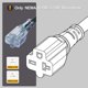 thumbnail image 2 of Cable de alimentación Plugrand 3,0 m 6-20P a 6-15/20R 250 V, 2 of 9