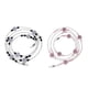 thumbnail image 4 of 2 Piezas Mujeres Corazón Cordón de anteojos Collar Sunglass Neck Strap Chain, 4 of 5