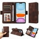 thumbnail image 1 of Carcasa FOXDOCK iPhone 12 Pro de cuero PU, diseño acolchado clásico, protección contra caídas y rayones, 1 of 5