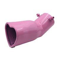 Magideal - Tubo De Escape Modificado Para Coche, Silenciador Trasero Universal Para Vehículos, Sedán, Color Rosa
