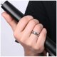 thumbnail image 2 of Anillo de Hombre Mujer Titanio Black Space Style, 2 of 3