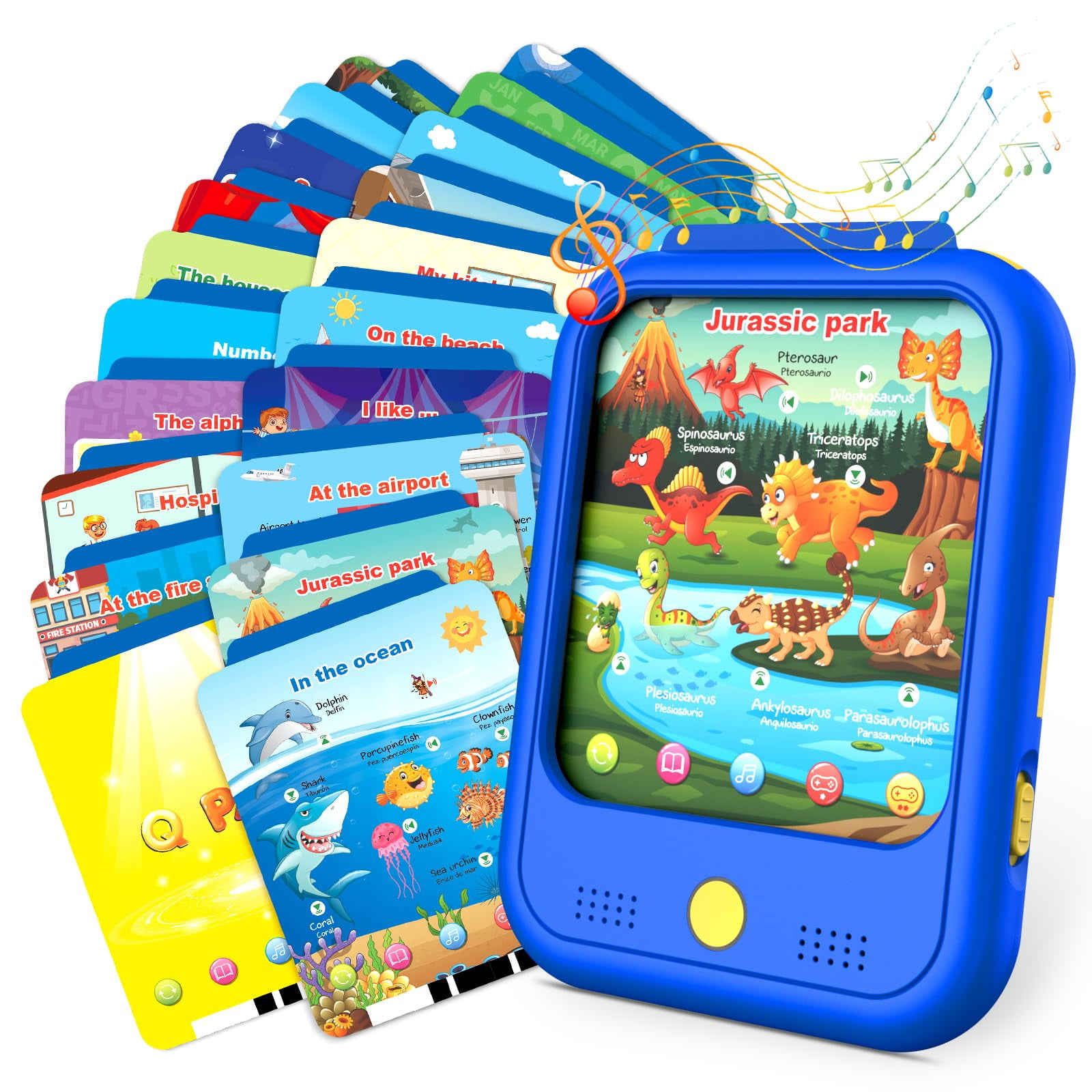 Tableta Didáctica Qiaojoy Para Niños De 2 A 5 Años Con Tarjetas