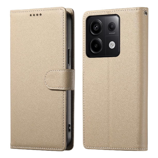 Funda para FOXDOCK Xiaomi Redmi Note 13 Pro 5G– Cuero Premium, 3 ranuras para tarjetas, Protección contra impactos