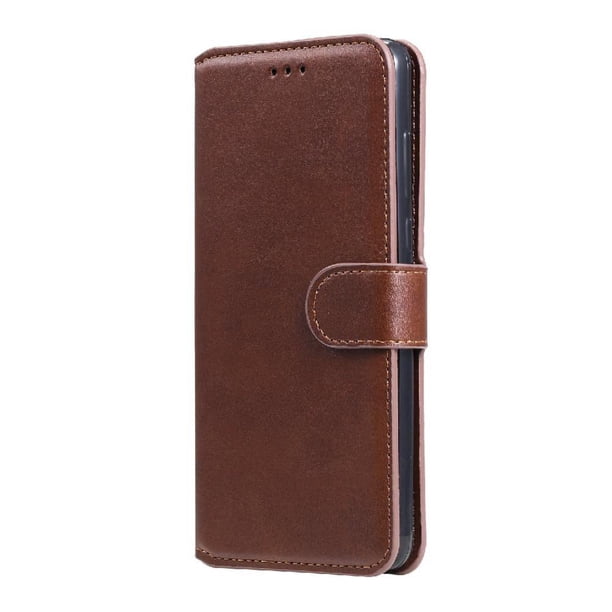 Funda Billetera para Xiaomi Poco F3 con Porta Tarjetas y Soporte Ajustable Marrón