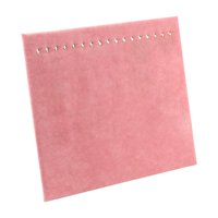 Magideal - Soporte De Exhibición De Collares Con 17 Ganchos, Escaparate, Bandeja De Joyería Independiente, Soporte De Almacenamiento De Mesa Para Vender Tobiller Terciopelo Rosa