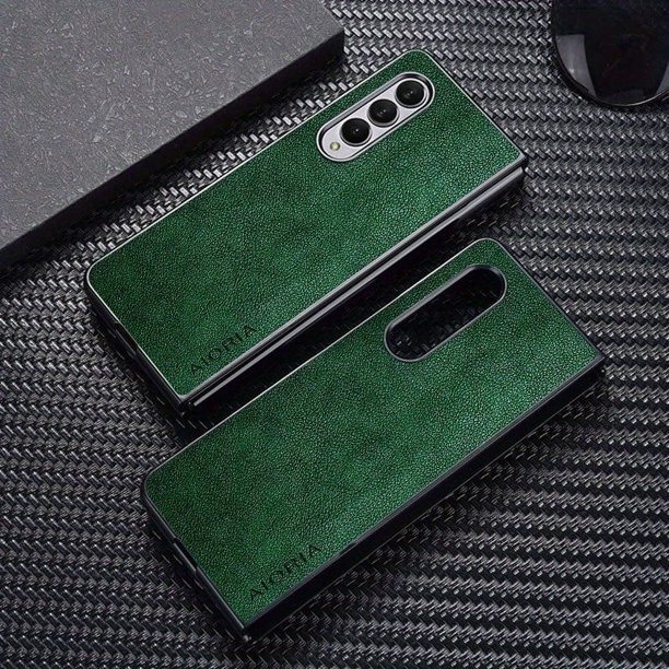1pc Phone Case With Premium Leather Cover Retro Design Full Protective Phone Case For Samsung Galaxy Z Fold 4 Fold4 5G