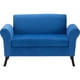 thumbnail image 1 of Banqueta Lua Con Respaldo 2 Cuerpos Felpa Azul Rey, 1 of 6