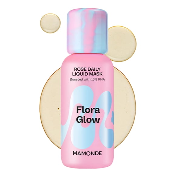 Mascarilla facial líquida hidratante MAMONDE Flora Glow Rose Daily 100 mL