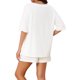thumbnail image 3 of INSPIRE CHIC Conjuntos de Salón para Mujeres 2026 Verano Acanalado Cuello en V Casual Suelto Conjuntos a Juego 2 Piezas Conjunto Corto Pijamas con Bolsillos XL Beige, 3 of 6