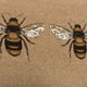 thumbnail image 4 of Cojín Rizzy Home Black Bees Buzzing, 14 x 26 pulgadas, plumón, 4 of 4