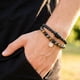 thumbnail image 1 of Pulsera de Protección San Benito con Ojo de Tigre, Hematita, Obsidiana, 1 of 5