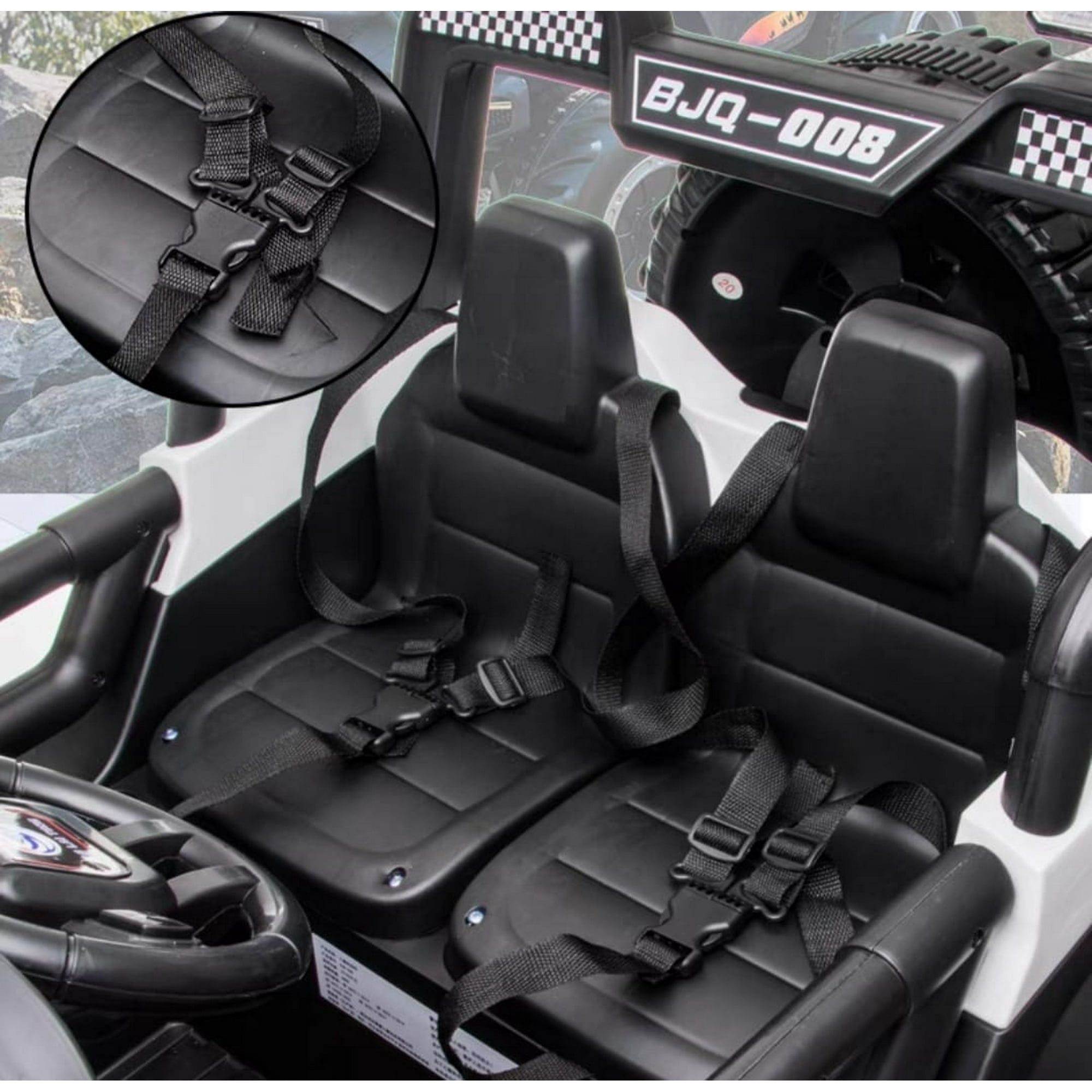 Vipnetwork - Auto A Bateria Infantil Tipo Jeep 4x4 Azul