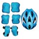 thumbnail image 1 of 7pcs Bike Skateboard Patinaje Equipo De Protección Set Coderas Rodilleras Para Ni?os Azul Claro Blanco, 1 of 5
