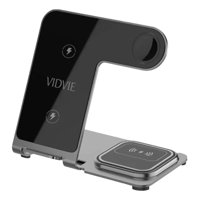 Genérico - Cargador Inalámbrico Veloz Vidvie Wlc1410 Usb-C 15W Metálica