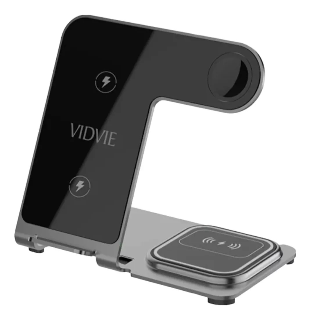 Genérico - Cargador Inalámbrico Veloz Vidvie Wlc1410 Usb-C 15W Metálica