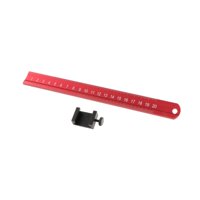 Ioensy - Regla De Posicionamiento De Aluminio Diy, Portátil, Resistente, Transparente, Escala, Bloque De Posicionamiento, Estilo A