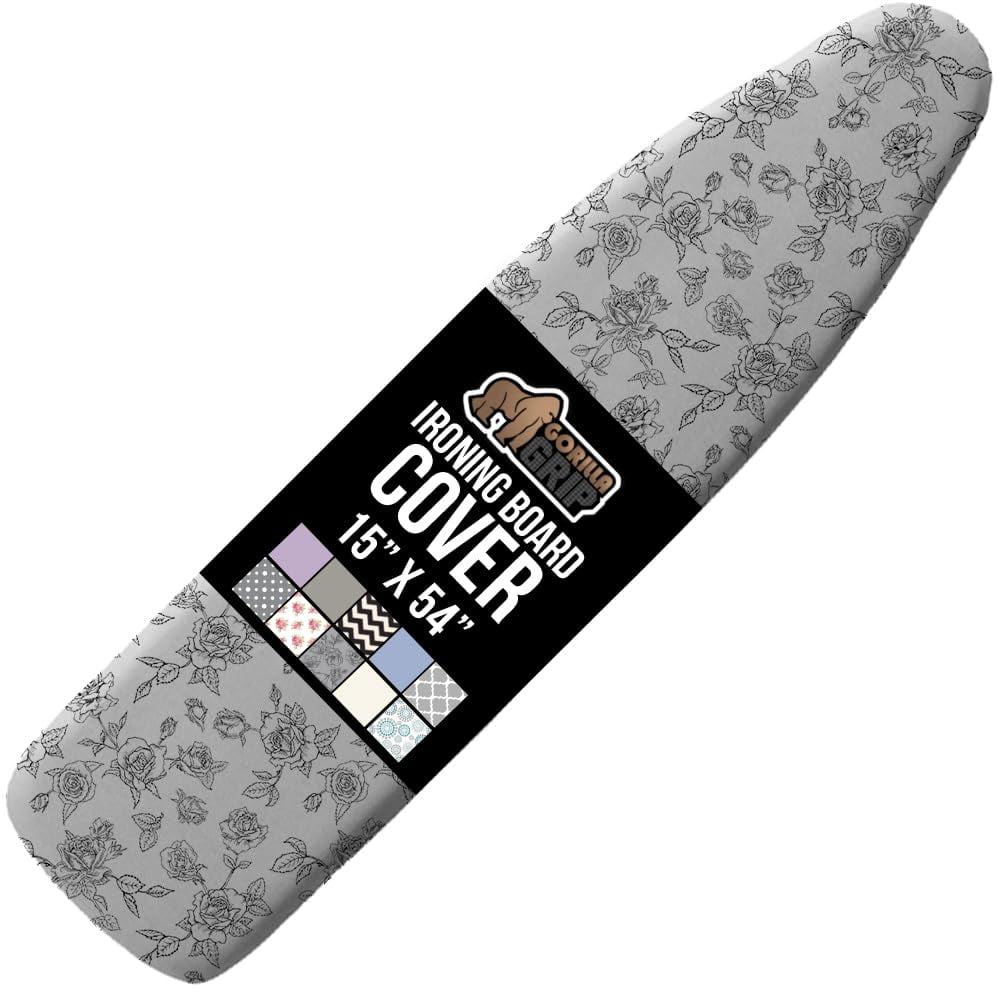 Gorilla Grip - Funda Para Tabla De Planchar Con Revestimiento De Silicona 15x54