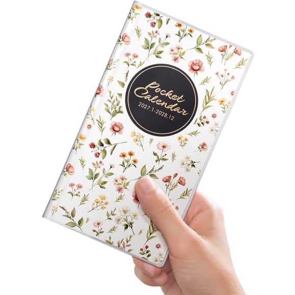 Agenda molekaus 9 cm x 16 cm 2027‑2028 con cubierta de PVC