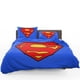 thumbnail image 1 of Superman Logo Dc Comics Justice Leagueroom Set Size Quilt Duvet Cover Set Queen3-Piece Bedding Set, 1 of 5