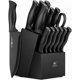 thumbnail image 1 of Set de 15 cuchillos de cocina con bloque y afilador integrado, 1 of 3