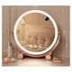thumbnail image 3 of Espejo Led Madera Bambu Base Giratoria 360 Luz Natural Usb Mesa Rosa, 3 of 4