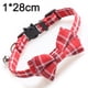 thumbnail image 2 of Pajarita para perro, collar para perro y gato, collar para perro con hebilla a cuadros, suave y cómodo para perros y gatos, 2 of 5