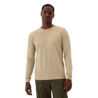 Camiseta Gap Para Hombre, Manga Larga, Suave, Color Caqui, Talla M
