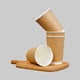 thumbnail image 2 of Vaso de Polipapel Kraft 8oz Vasos Desechables Pack x50und, 2 of 2