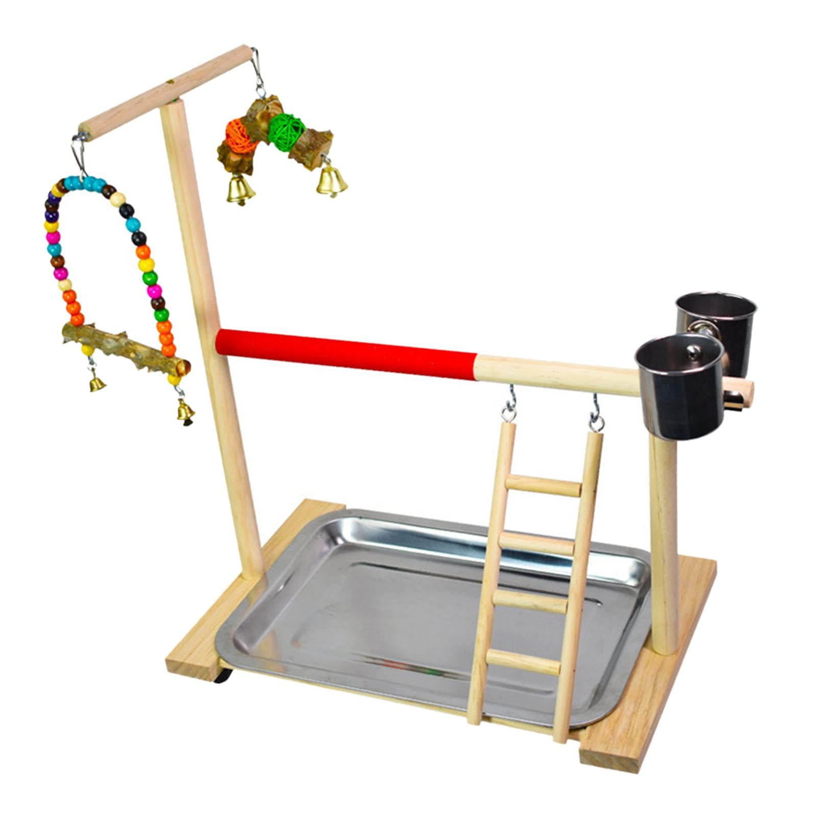 Soporte De Percha De Loro Para Mascotas, Ligero De Madera Para Entrenamiento De Cacatúa, Escalada