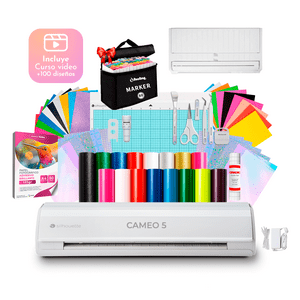 Kit Silhouette Cameo 5 Blanca Full Insumos