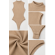 thumbnail image 3 of Body Moldeador Cuello Alto Sin Mangas Elasticado Ajustado beige Talla Única, 3 of 3