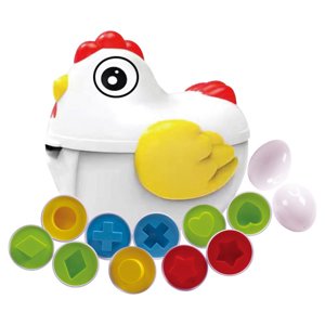Magideal - 12 Piezas De Huevos Educativos , Juguete De , Emparejada, Clasificador De Formas De Huevos, Pollo Montessori, Juguetes Para Niños