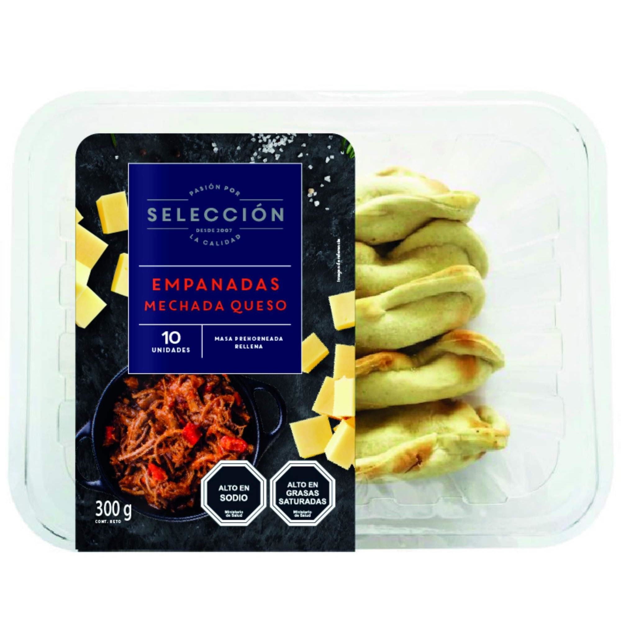 Empanada Coctel Carne Mechada Queso Refrigerada 10 Un 300 g Selección