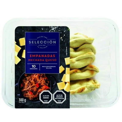 Empanada Coctel Carne Mechada Queso Refrigerada 10 Un 300 G Selección