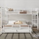 thumbnail image 2 of L-shaped Metal Twin over Full Size Bunk Bed, White, 2 of 3