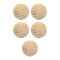 Bothyi - 5 Bolas De Madera Sin Agujeros Para Manualidades Y Proyectos De Bricolaje, Carpintería.