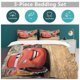 thumbnail image 3 of Cars Piston Cup Circuit Blue, Red, Lightning McQueen And Mater 3 Piece Toddler Thickening Bed Set - Comforter, 3 of 5
