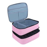 Magideal - Bolsa Organizadora De Esmalte De Uñas Estuche De Transporte De Esmalte De Uñas Con Compartimento Bolsa De Herramientas De Uñas Portátil Multipropósito Rosa