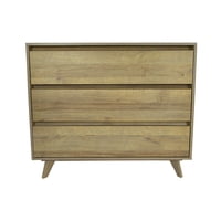 Muebles Gacela - Comoda Nordica 3 Cajones Dormitorio