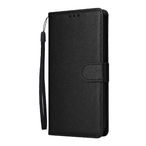 Funda Cartera para iPhone 16 Pro con Tarjetero, Soporte y Cordón - Protección Negro