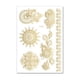 thumbnail image 1 of Bronzing Rose Lace Temporary Tattoo, Bridal Mandala Water Transfer Tattoo Sticker, Metallic Body Decoration Stickers, 1 of 3