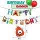 thumbnail image 4 of Paquete de Decoración de Fiesta Cumpleaños de Monstruos oneBest, 4 of 7