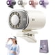 thumbnail image 1 of Ventilador clip coche pantalla LED 360° rotación portátil silencioso mini sin aspas 199 velocidades, 1 of 8