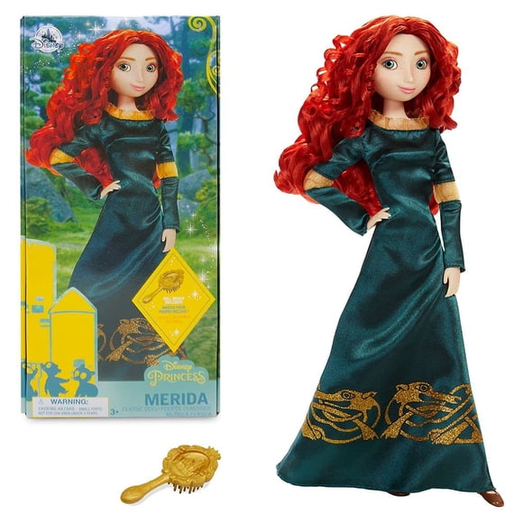 Muñeca Disney Store Princess Classic Mérida 28 cm con brocha
