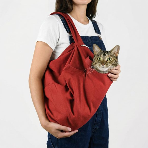 Transportadora para Gatos Cat-in-the-bag Cozy Comfort Pequeña Roja