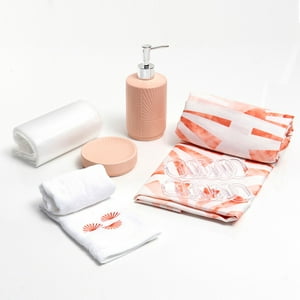 Mashini - Set Cortina Baño 6 Pzas Caja Rapel