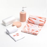 Mashini - Set Cortina Baño 6 Pzas Caja Rapel