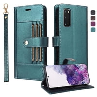 Foxdock Funda Tipo Cartera Para Samsung Galaxy S20 Fe – Cubierta De Cuero Pu Con Múltiples Ranuras, Bolsillo Para Efectivo Y Correa De Muñeca